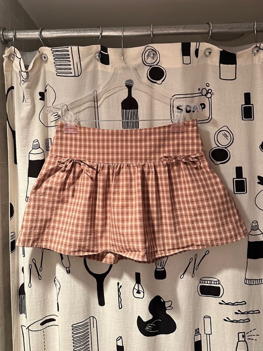 Pink Lily Women’s like new Lynette Brown Plaid Mini Skirt